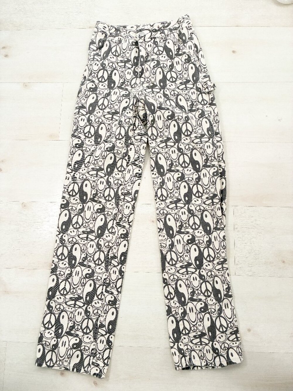PacSun Yin & Yang Graphic Boyfriend Carpenter Pants Size 26